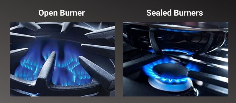 Sealed Burners Vs Open Burners Gas